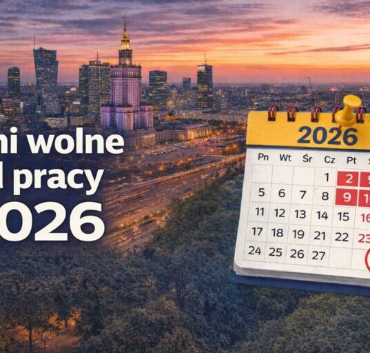 Dni wolne od pracy 2026 – kalendarz świąt i długich weekendów w Polsce