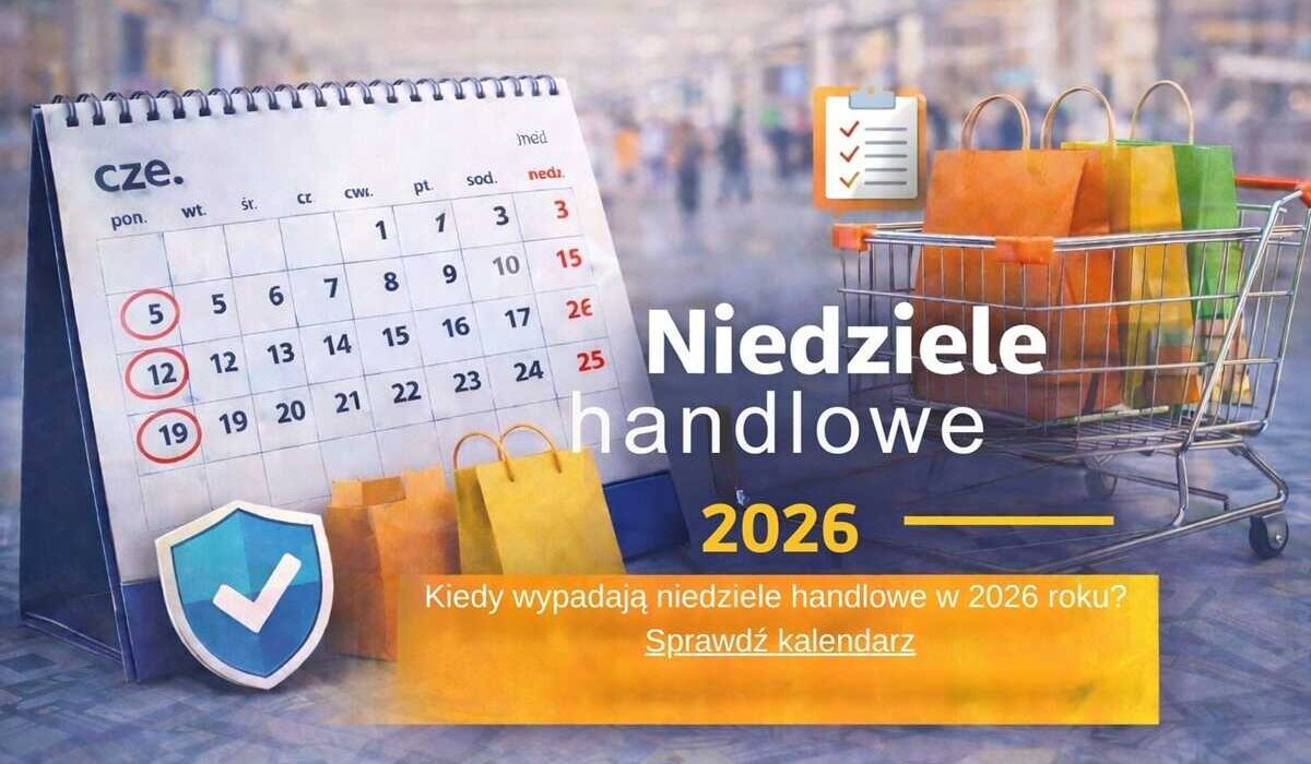 Kalendarz niedziel handlowych 2026 – sprawdź, kiedy sklepy będą otwarte
