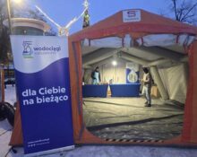 Ogrzewany namiot pomocy w Warszawie uruchomiony podczas silnych mrozów