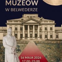 Oficjalny plakat Nocy Muzeów 2026 w Belwederze — 16 maja, godz. 17:00–23:00, Kancelaria Prezydenta RP