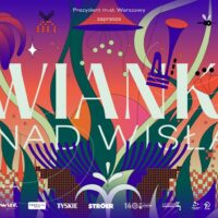 Plakat Wianków nad Wisłą 2026 — 20 czerwca, Multimedialny Park Fontann, Warszawa Gra, kolorowa ilustracja z motywami słowiańskimi, kwiatami i instrumentami muzycznymi