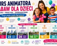Kurs Animatora Zabaw dla Dzieci w Warszawie 23 lipca 2026 – plakat Akademii Animatora®