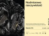 Plakat wystawy zbiorowej "Nadmiarowa rzeczywistość" w Galerii XX1 w Warszawie